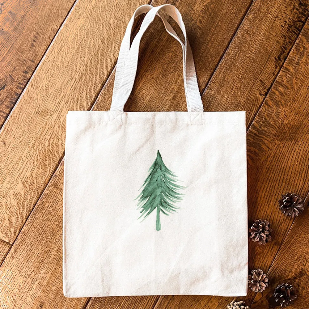 Evergreen Tree - Custom Canvas Tote Bag