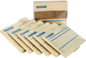Expanded Employee Record Organizer and 6 Folders | 11.9” x 9.5” x 1.25” | HR and Employee Management | 25-Pack