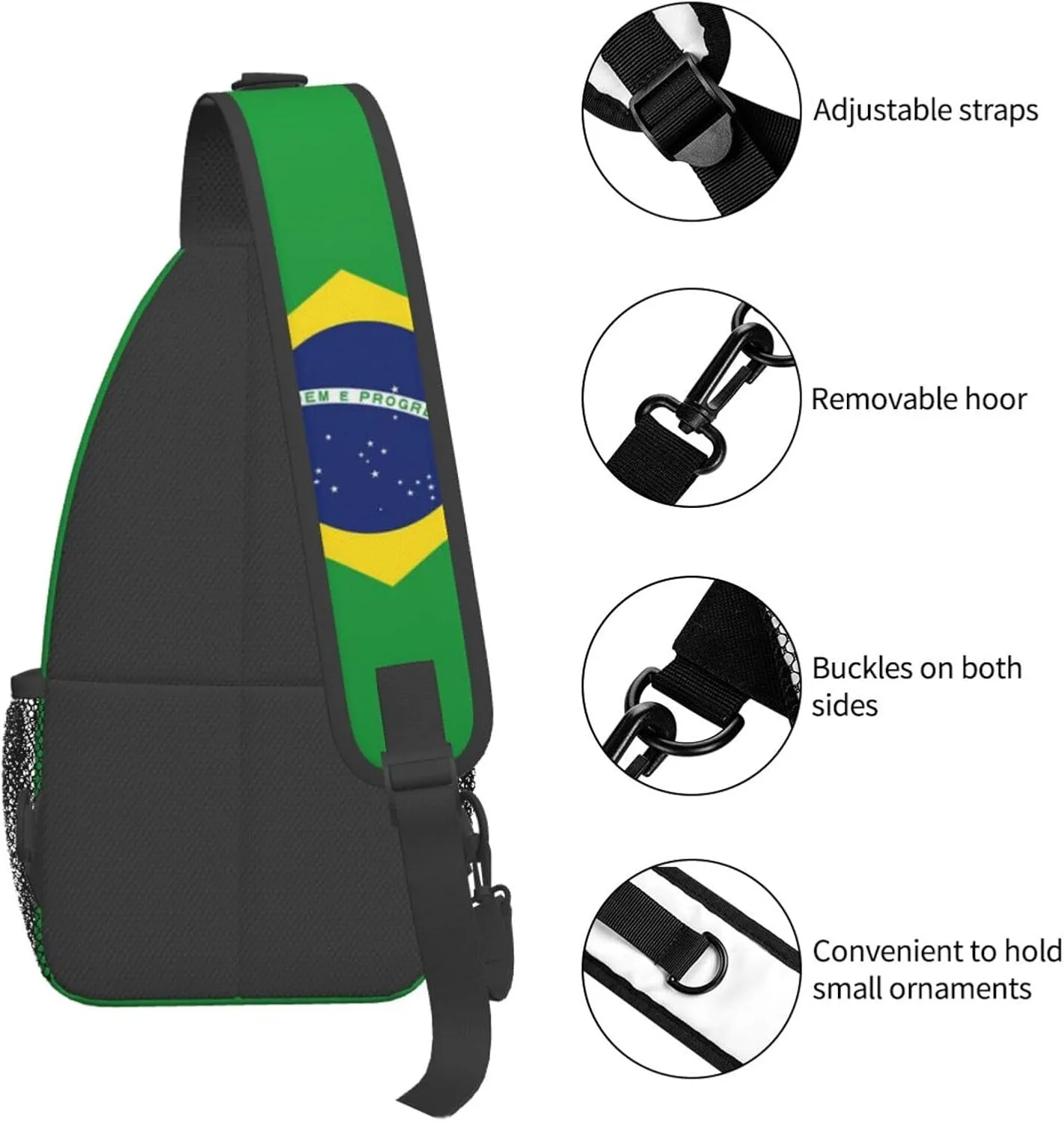 Faith Family Freedom Christian Vintage Usa Flag Sling Bag Chest Bags Casual Crossbody Bag Travel Shoulder Backpack