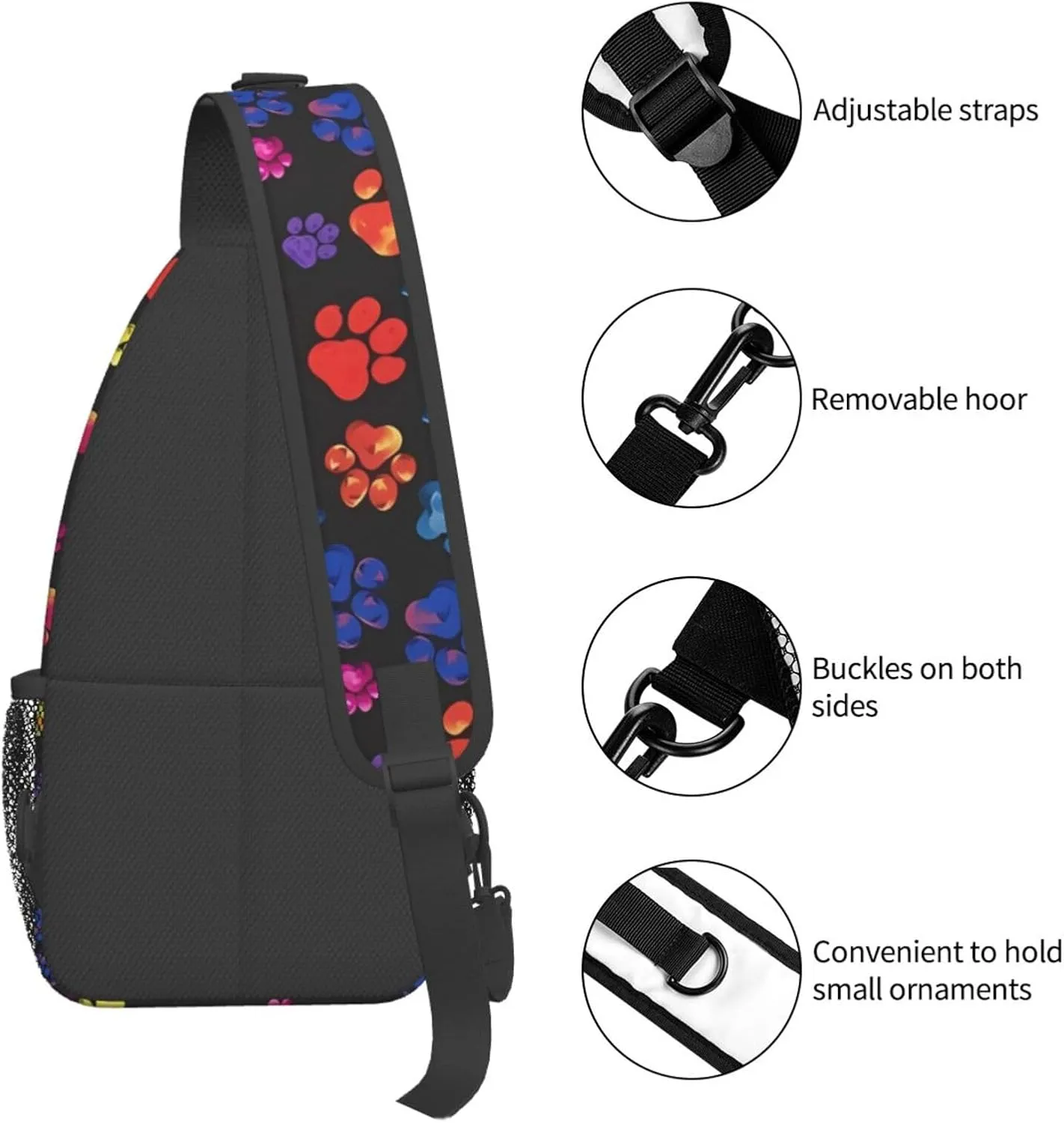 Fashion Chest Sling Bag For Women Men Adjustable Strap Crossbody Shoulder Backpack Hiking Travel Fashion Unisex Daypack