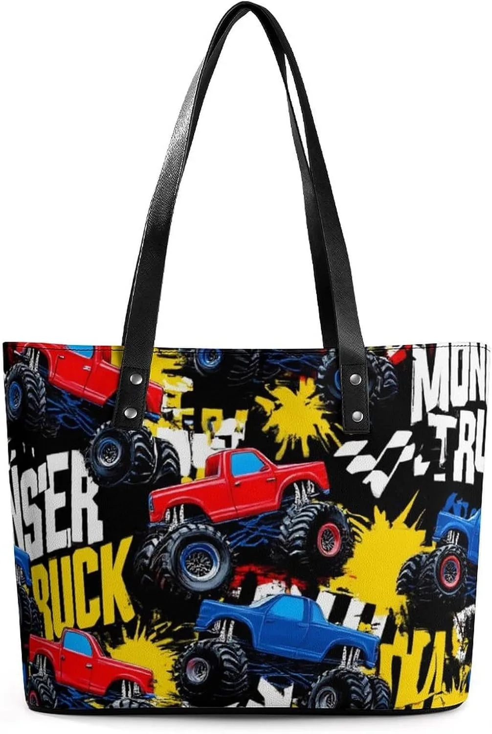 Fashion Leather Tote Bag Travel Work Daily Essentials Handbag Unisex Handbag