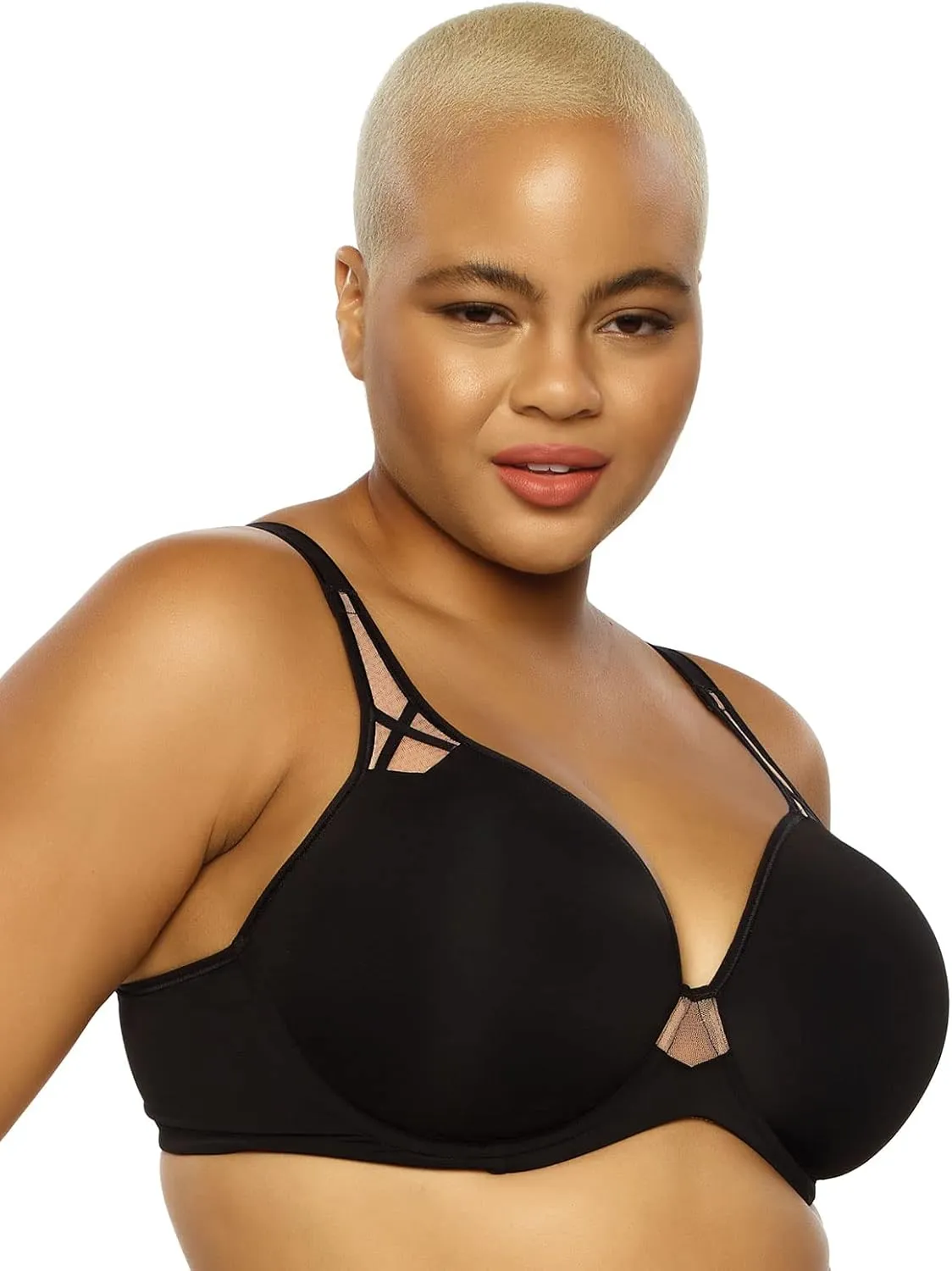 Felina Paramour Amaranth Plush T-Shirt Bra w/Sheer Details 2-Pack