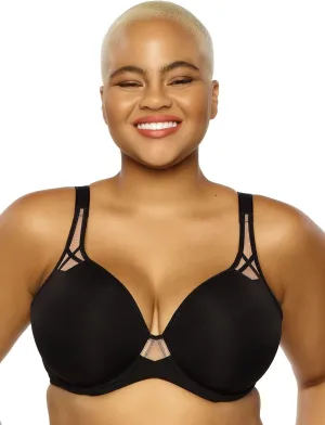 Felina Paramour Amaranth Plush T-Shirt Bra w/Sheer Details 2-Pack