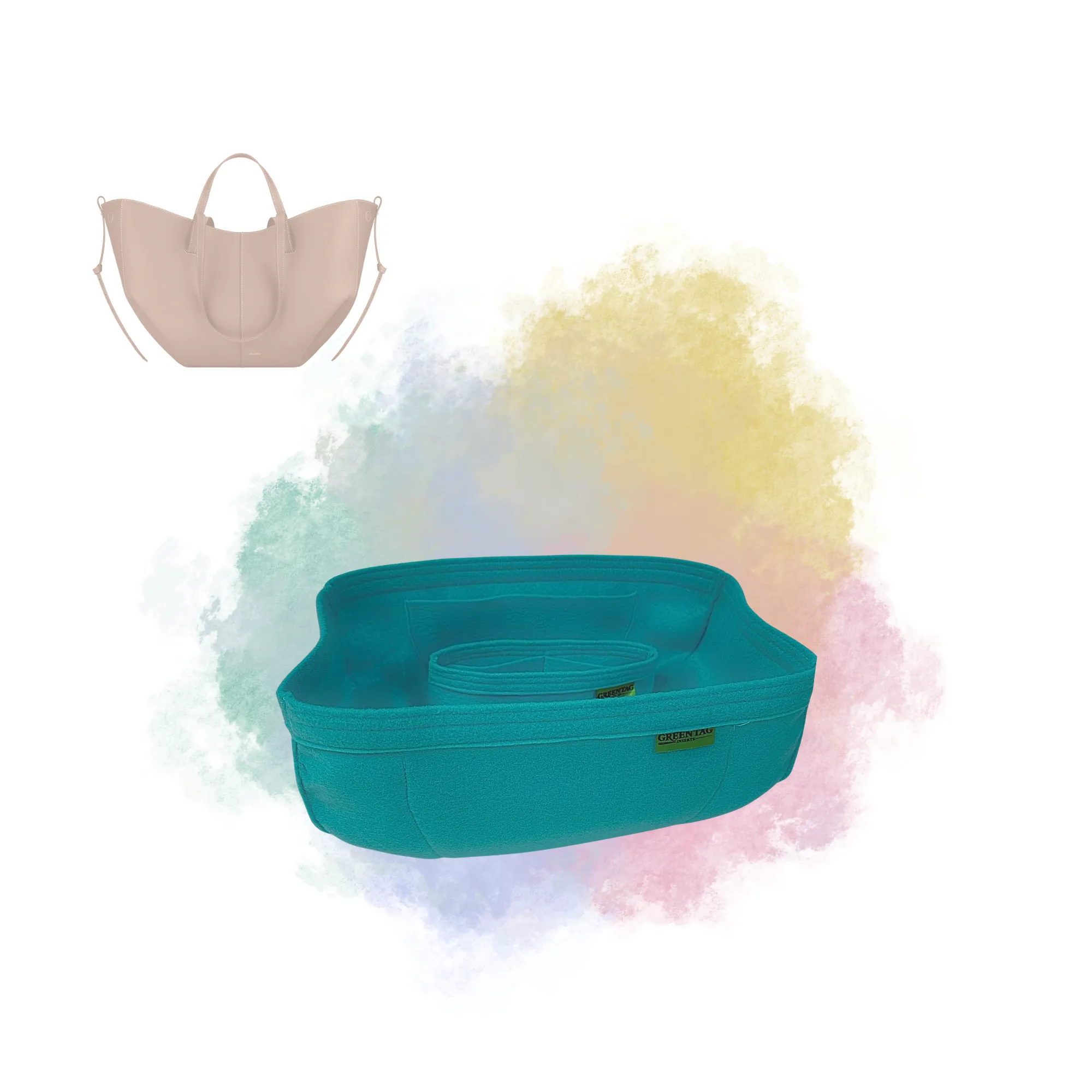 Felt Insert Organizer for Cyme Large w/ Pouch Insert