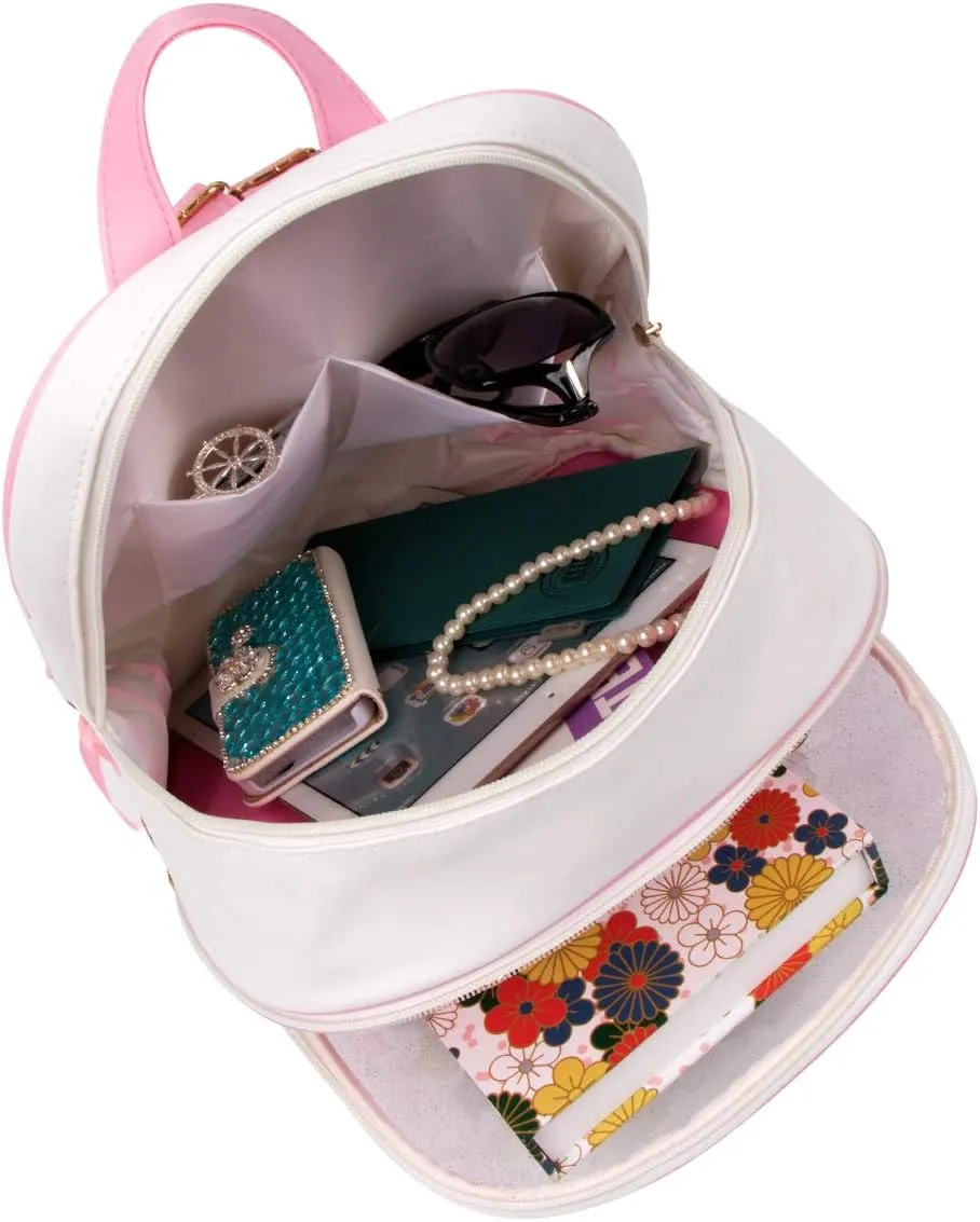 FF1 Candy Leather Bow Backpack Clear Beach Girls Bag Ita Bag