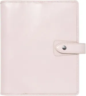 Filofax Malden Organizer, A5 Size, Pink - Tactile, Full-Grain Buffalo Leather, Six Rings, Cotton Cream Week-to-View Calendar Diary, Multilingual, 2025 (C022617-25)