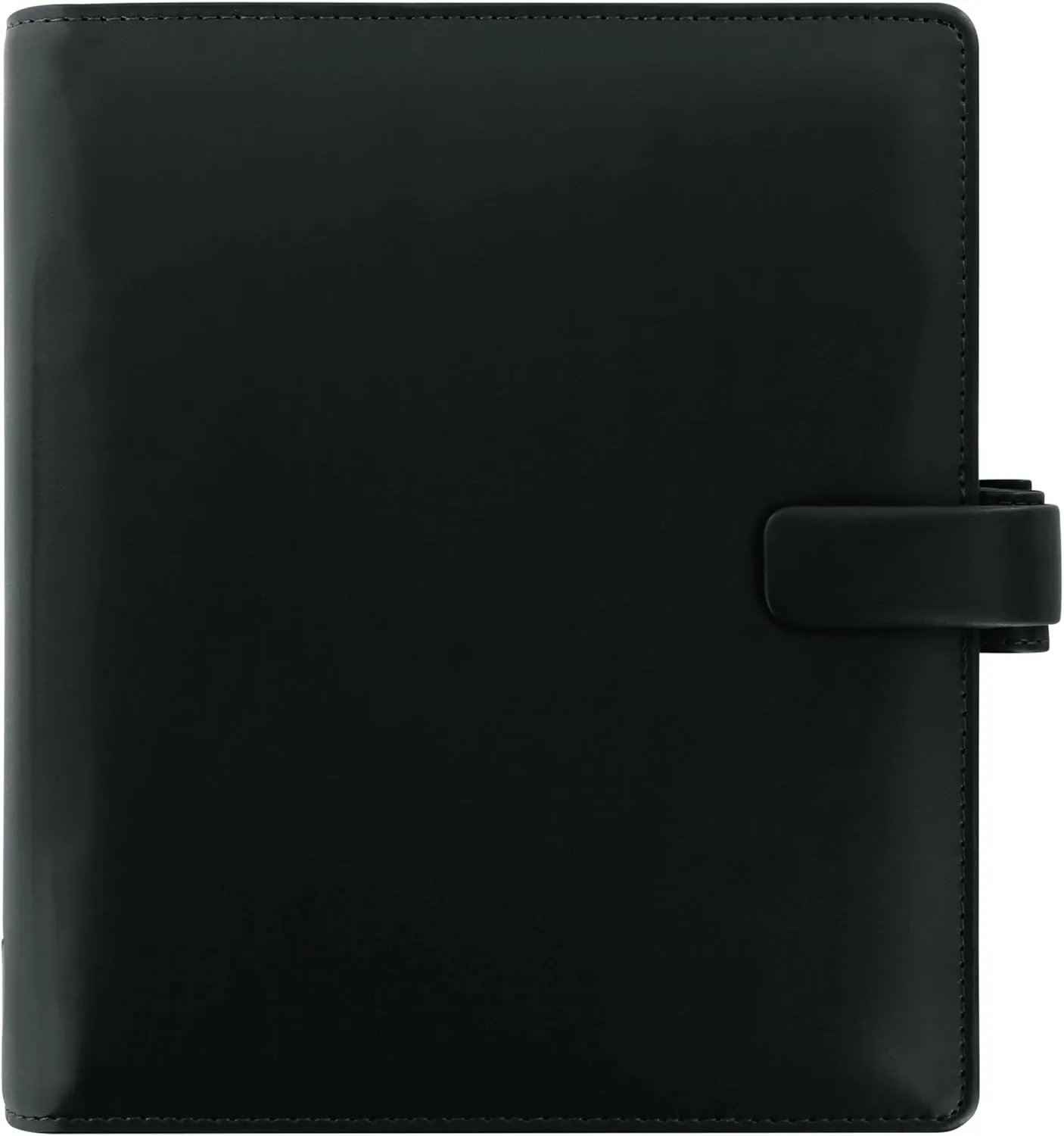 Filofax Metropol Organizer, A5 Size, Black - Leather-Look, Six Rings, Week-to-View Calendar Diary, Multilingual, 2025 (C026968-25)