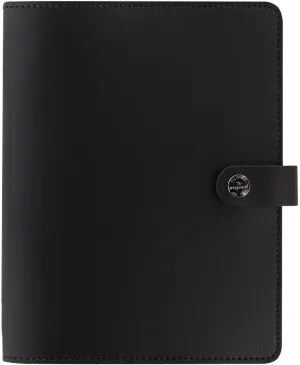 Filofax The Original Organizer, A5 Size, Black - Leather, Six Rings, Week-to-View Calendar Diary, Multilingual, 2025 (C022509-25)