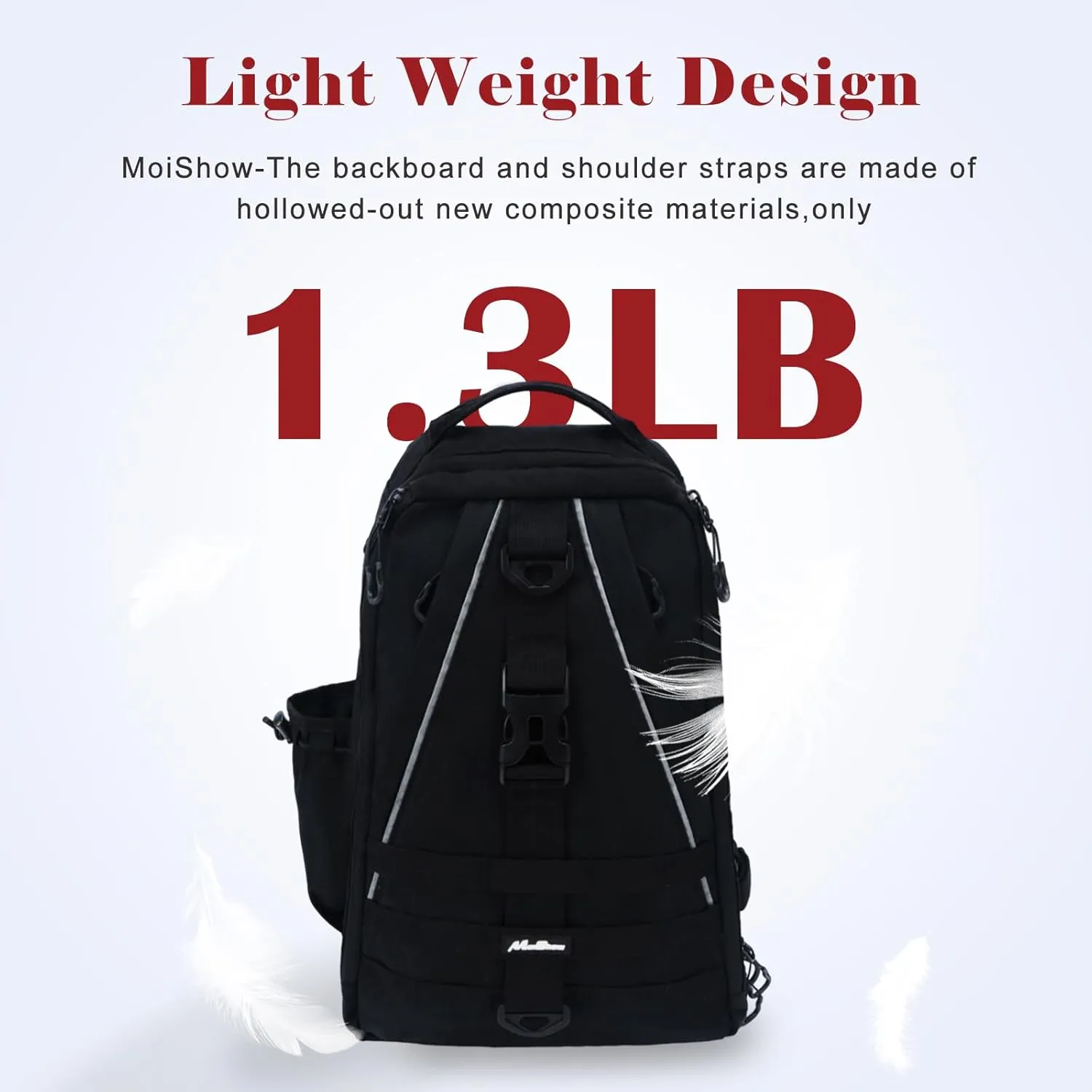 Fishing Backpack with Rod Holder and Tackle Box