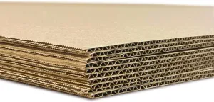 Flipside Products 32" x 40" Kraft Two Sided (C-Flute) Corrugated Project Sheets, Cardboard Sheets, Flat Packing Inserts, Crafts, Pads Packing, Brown, Pack of 10
