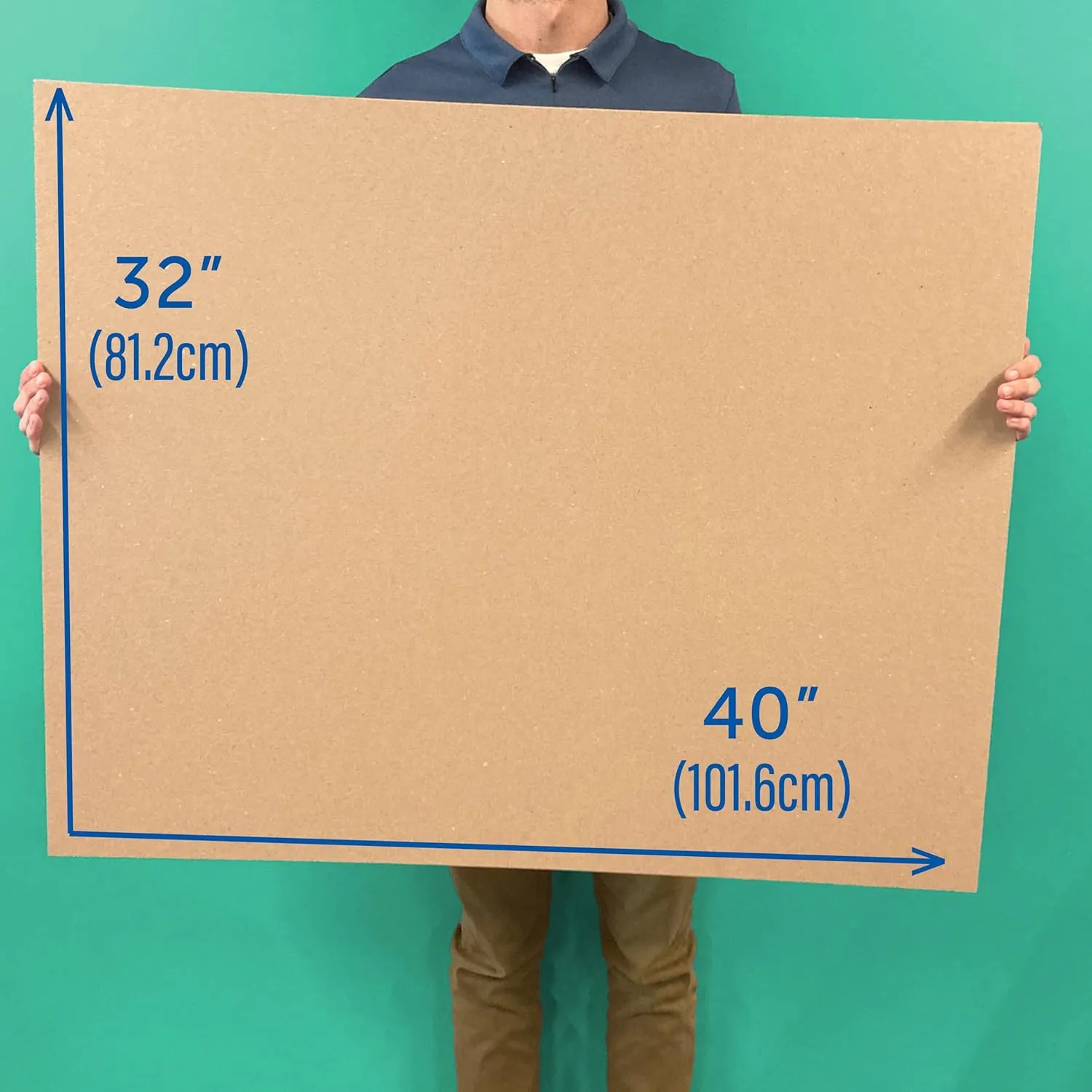 Flipside Products 32" x 40" Kraft Two Sided (C-Flute) Corrugated Project Sheets, Cardboard Sheets, Flat Packing Inserts, Crafts, Pads Packing, Brown, Pack of 10