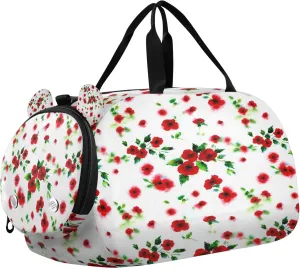 Flower Kids Overnight Sports Duffel Bags with Shoe Compartment & Wet Pocket Travel Sport Gym Bag for Girls Boys