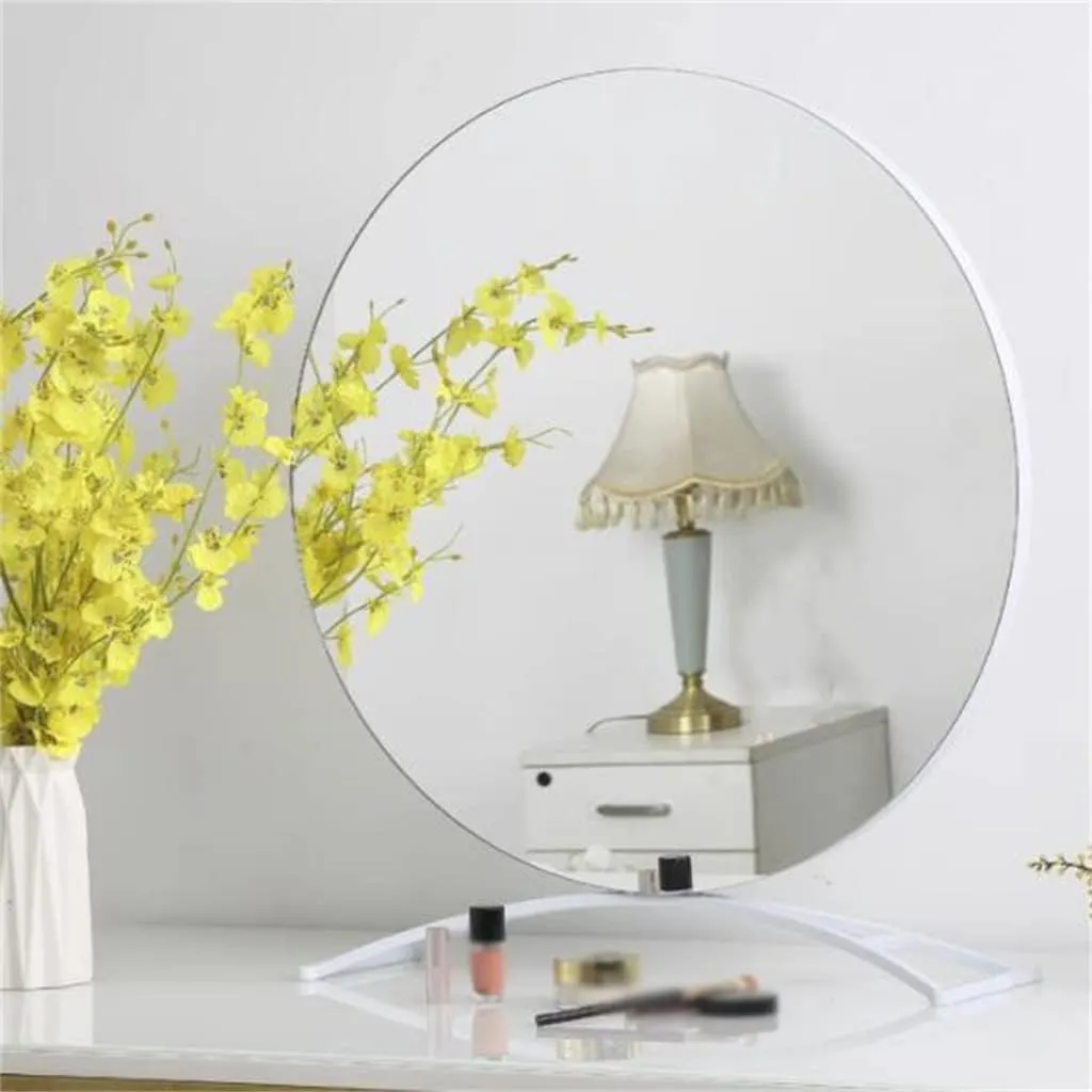 FMURY Makeup Mirrors Desktop Desktop Large Dressing Mirrors Dormitory Student Beauty Girl Mirrors(50cm)