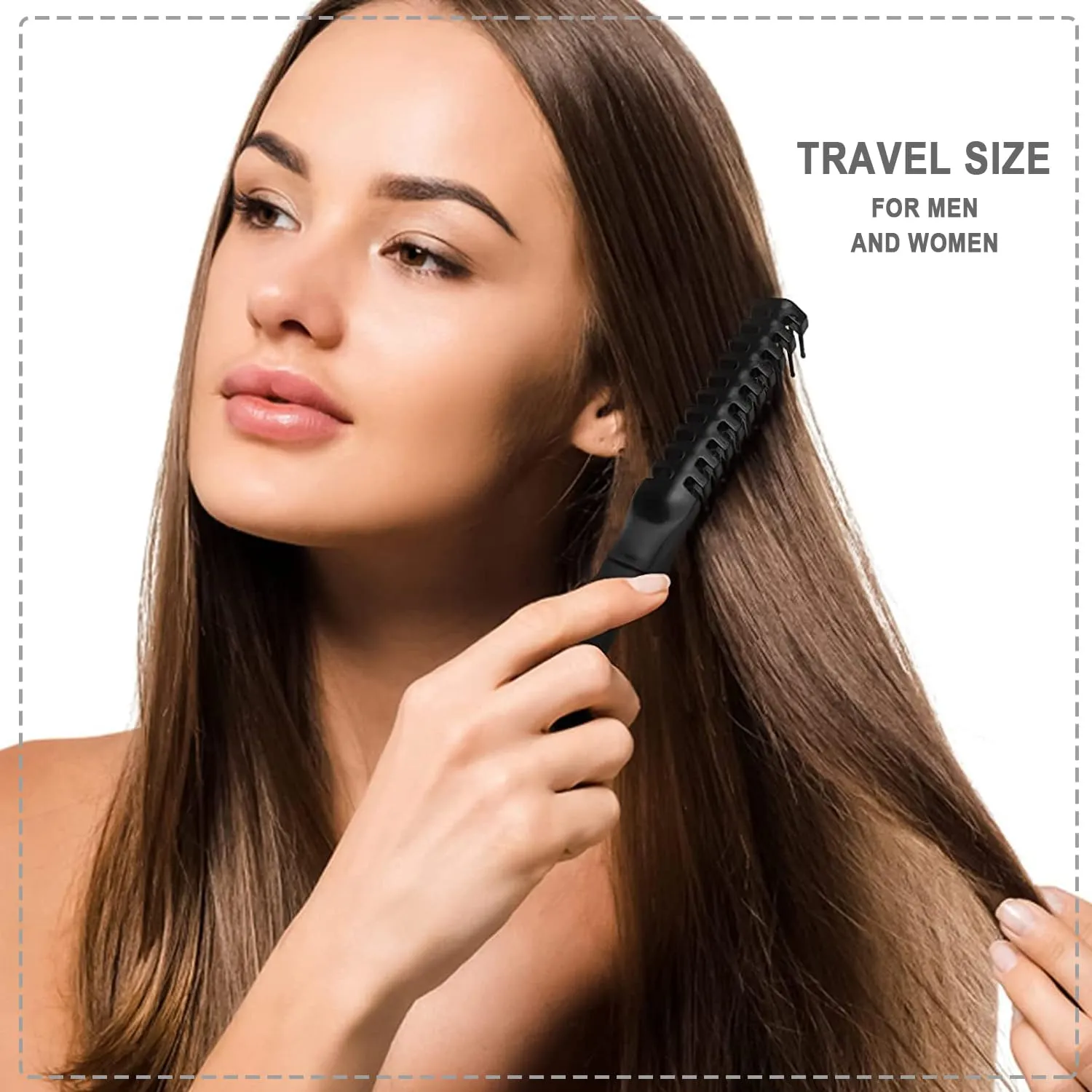 Foldable Combs in Bulk Individually Wrapped, Travel Pocket Hair Comb, Folding Hair Brush Double Headed, Brush Comb Styling Tool for Men Women Combs, Black (One Size, 100, Count)
