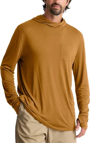 Free Fly Men's Lightweight Hoodie - UPF 20  Sun Protection Moisture Wicking, Breathable Bamboo Viscose Outdoor Shirt for Men