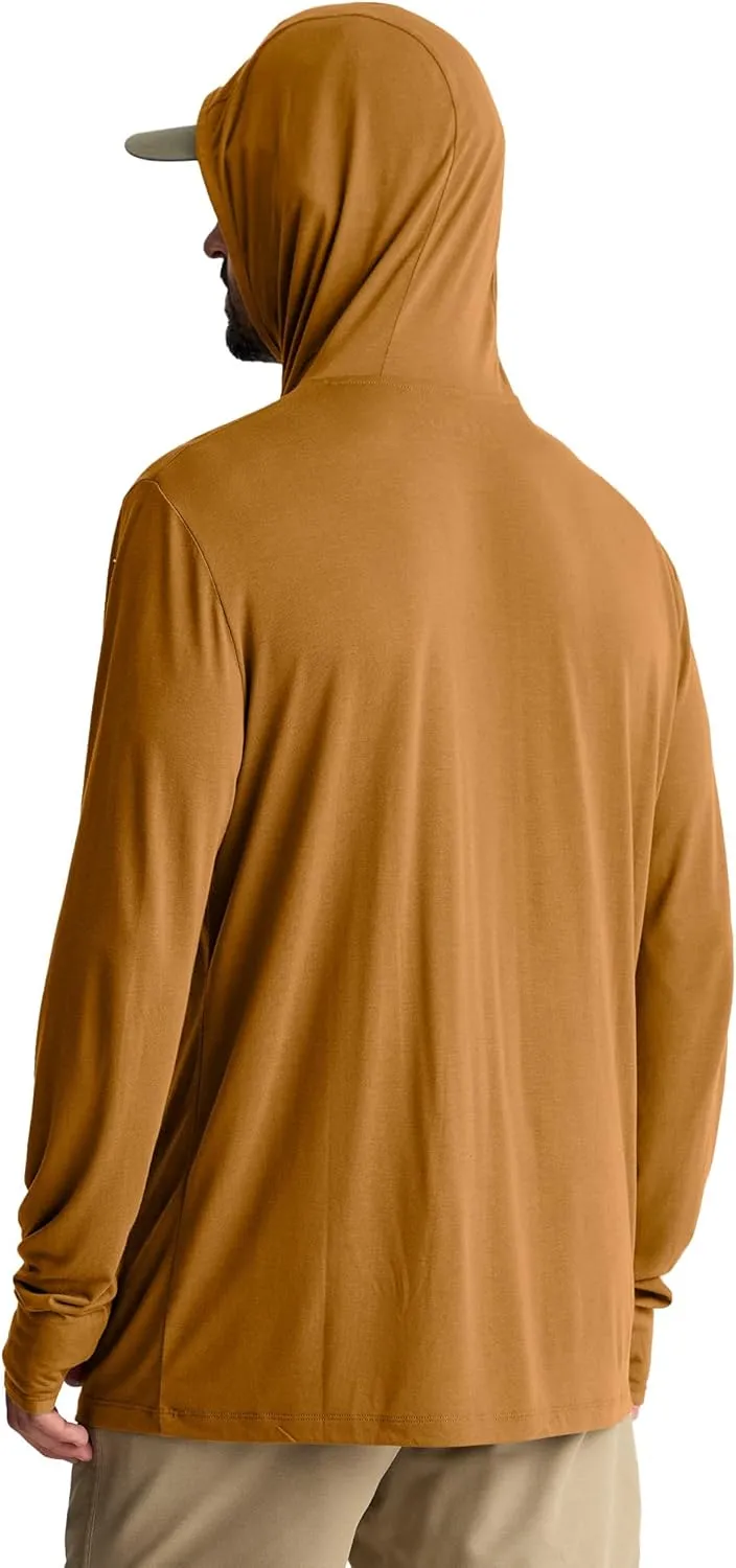 Free Fly Men's Lightweight Hoodie - UPF 20  Sun Protection Moisture Wicking, Breathable Bamboo Viscose Outdoor Shirt for Men