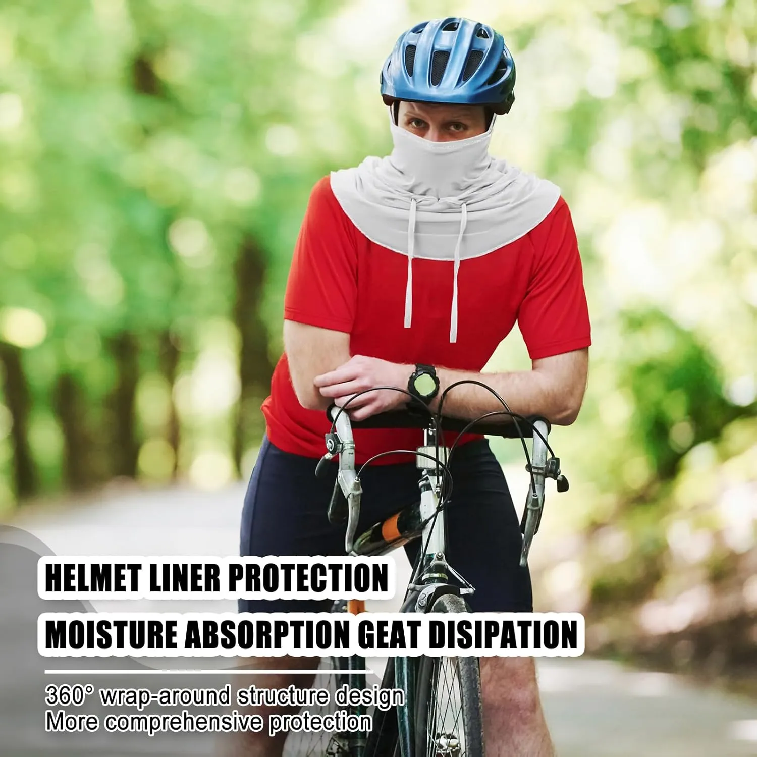 Frienda Summer Balaclava Ski Mask UV Protection Hood Breathable Full Head Mask Face Cover for Men Women Motorcycle Fishing