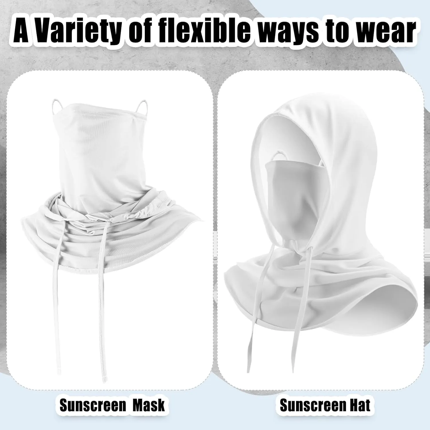 Frienda Summer Balaclava Ski Mask UV Protection Hood Breathable Full Head Mask Face Cover for Men Women Motorcycle Fishing