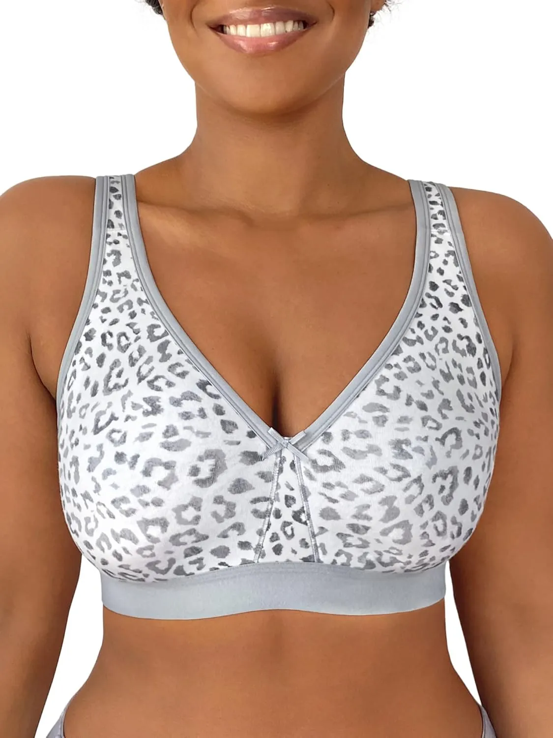 Fruit of the Loom Women's Fit for Me Collection: Plus-Size Wireless Bra - Soft Cotton Comfort & Support