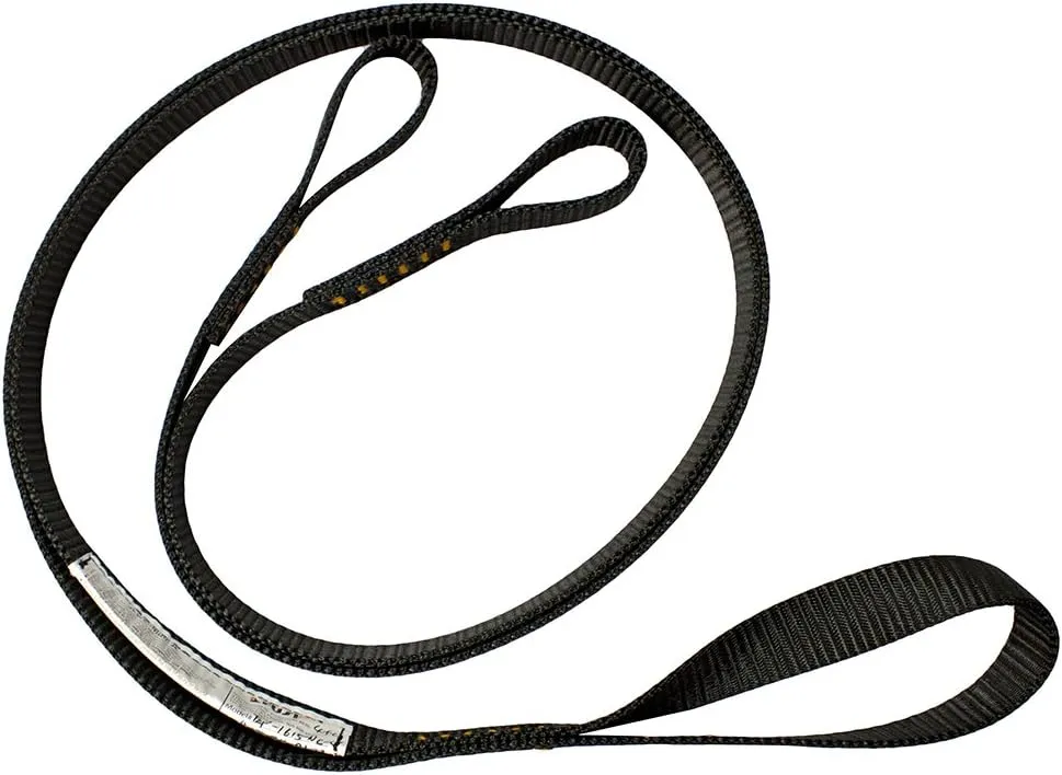 Fusion Climb Y Legged Lanyard with Loops Adjustable, Black