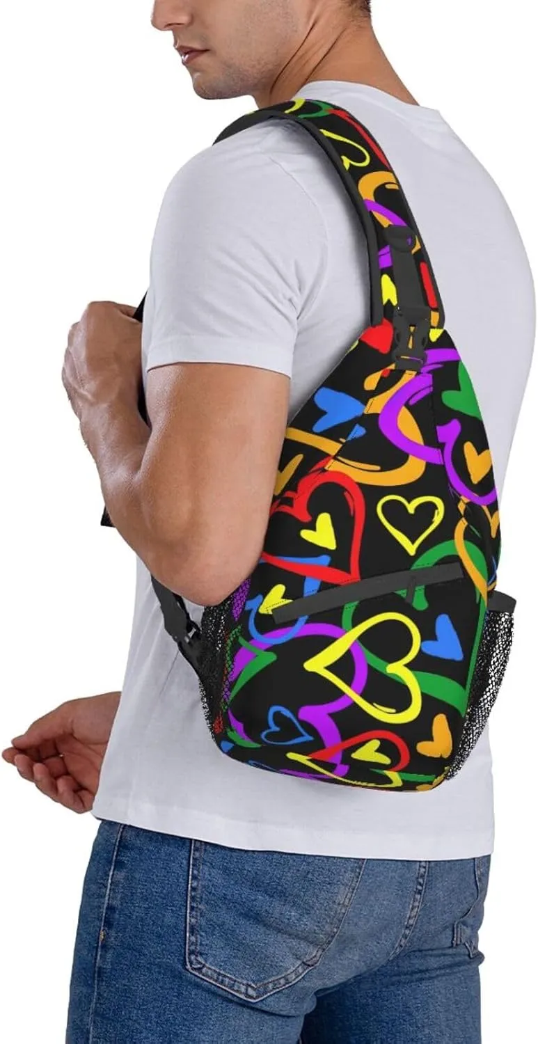 Galaxy Unisex Crossbody Backpack Travel Hiking Casual Chest Bags Lightweight Fashion