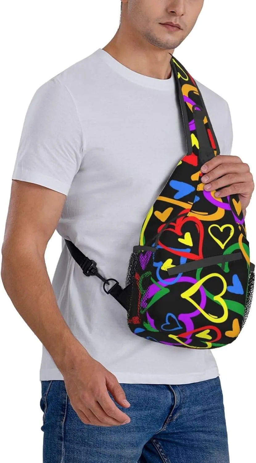 Galaxy Unisex Crossbody Backpack Travel Hiking Casual Chest Bags Lightweight Fashion