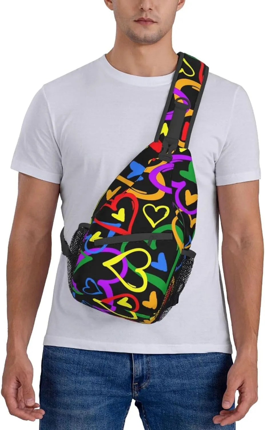 Galaxy Unisex Crossbody Backpack Travel Hiking Casual Chest Bags Lightweight Fashion