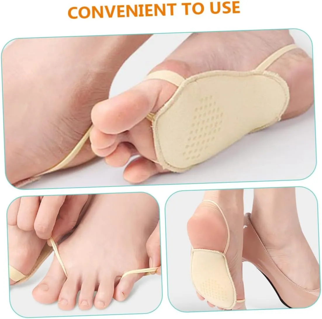 GALPADA 3sets 2 Pairs Comfortable Forefoot Pads for High Heels Sandals Invisible Shoe Inserts to Pressure Non Slip Design Safe Material Suitable for Men Women 2pairs*3