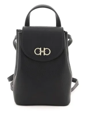 gancini mini leather backpack