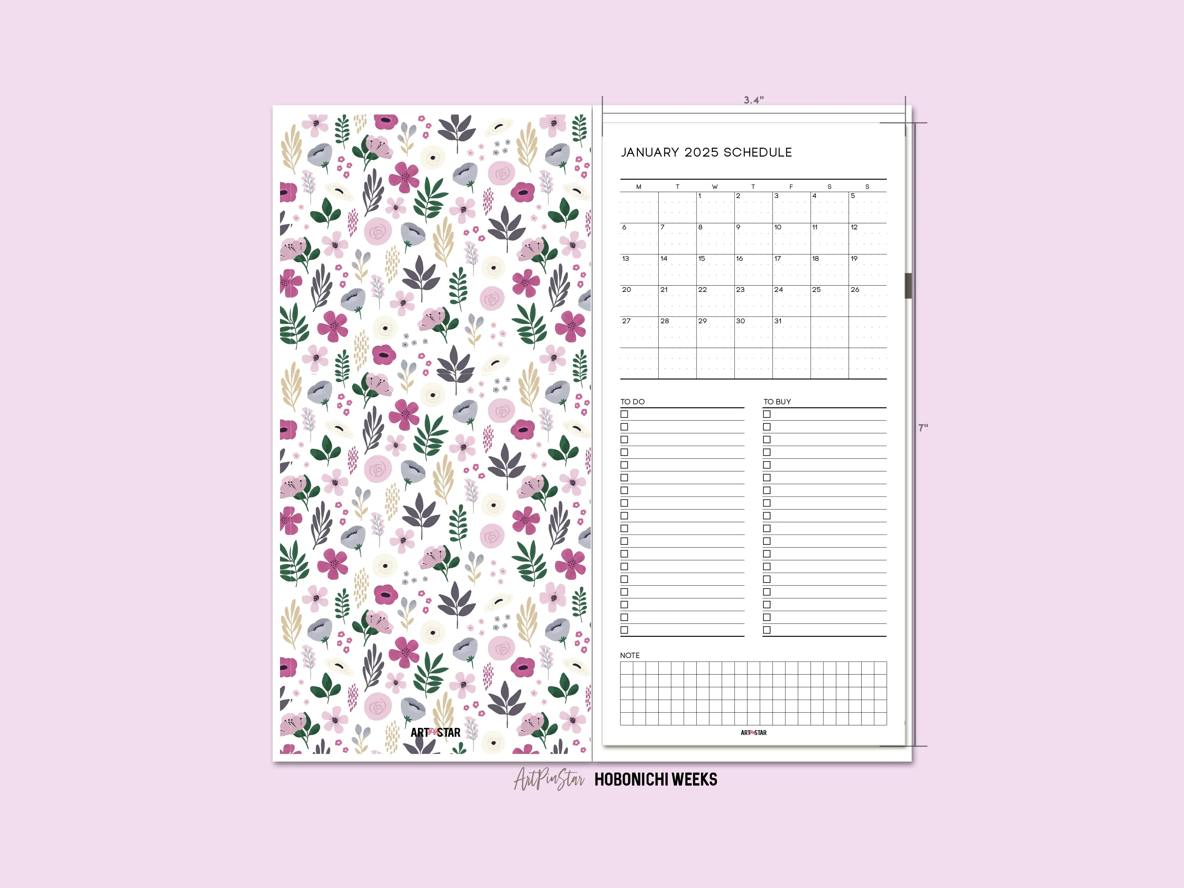 Garden Flower Personalized Vellum Dashboard