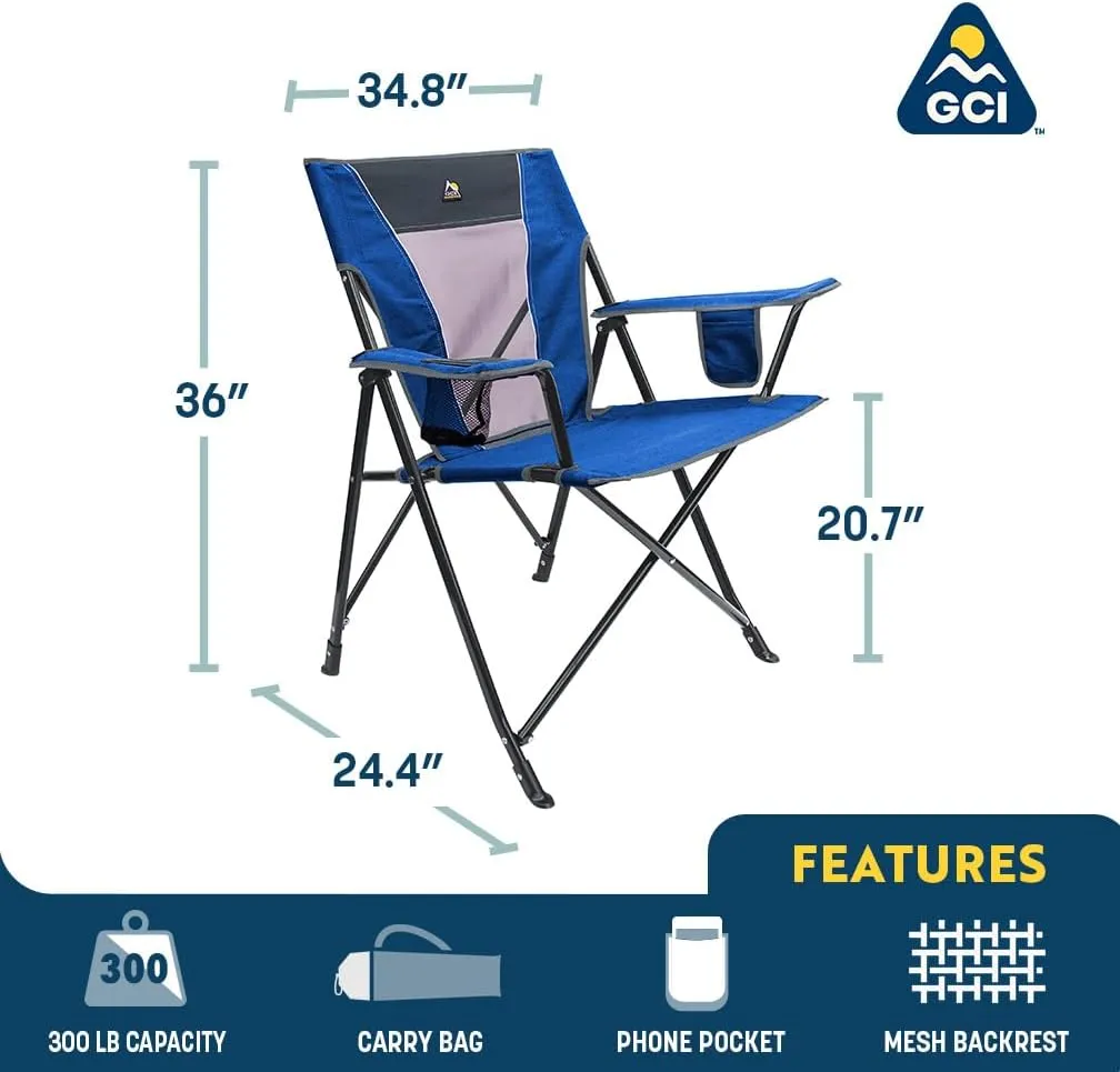 GCI Outdoor Comfort Pro Chair, Heathered Pewter Gray