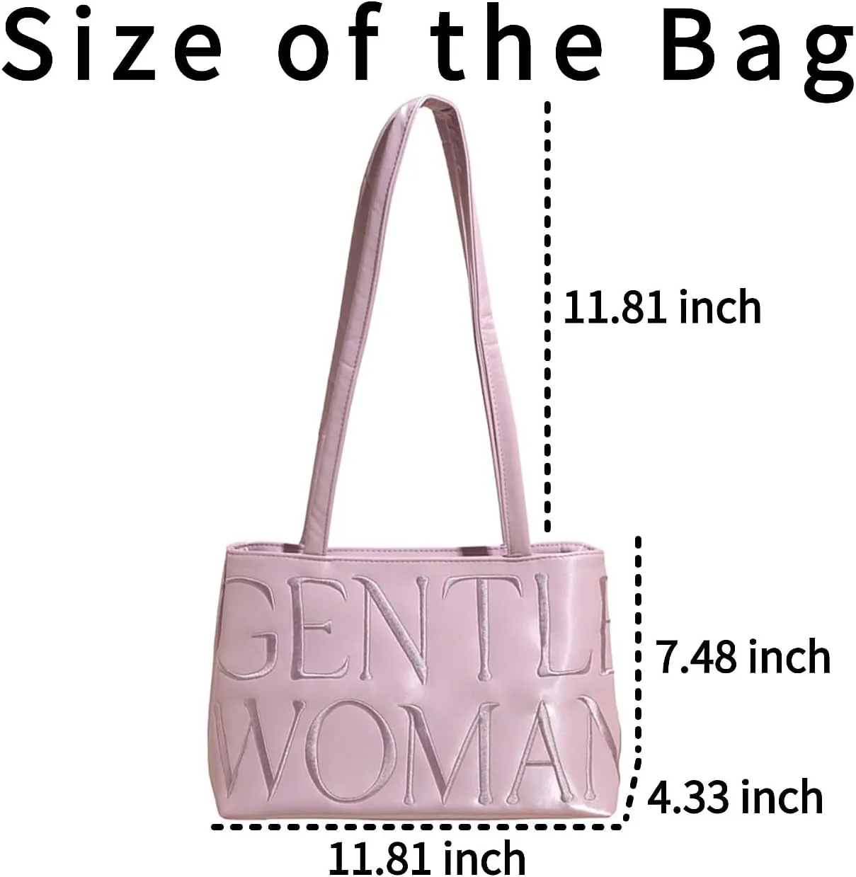 Gentle Woman Tote Bag Large Canvas Handbag Utility Shoulder Purse for Work Travel Vacation Everyday