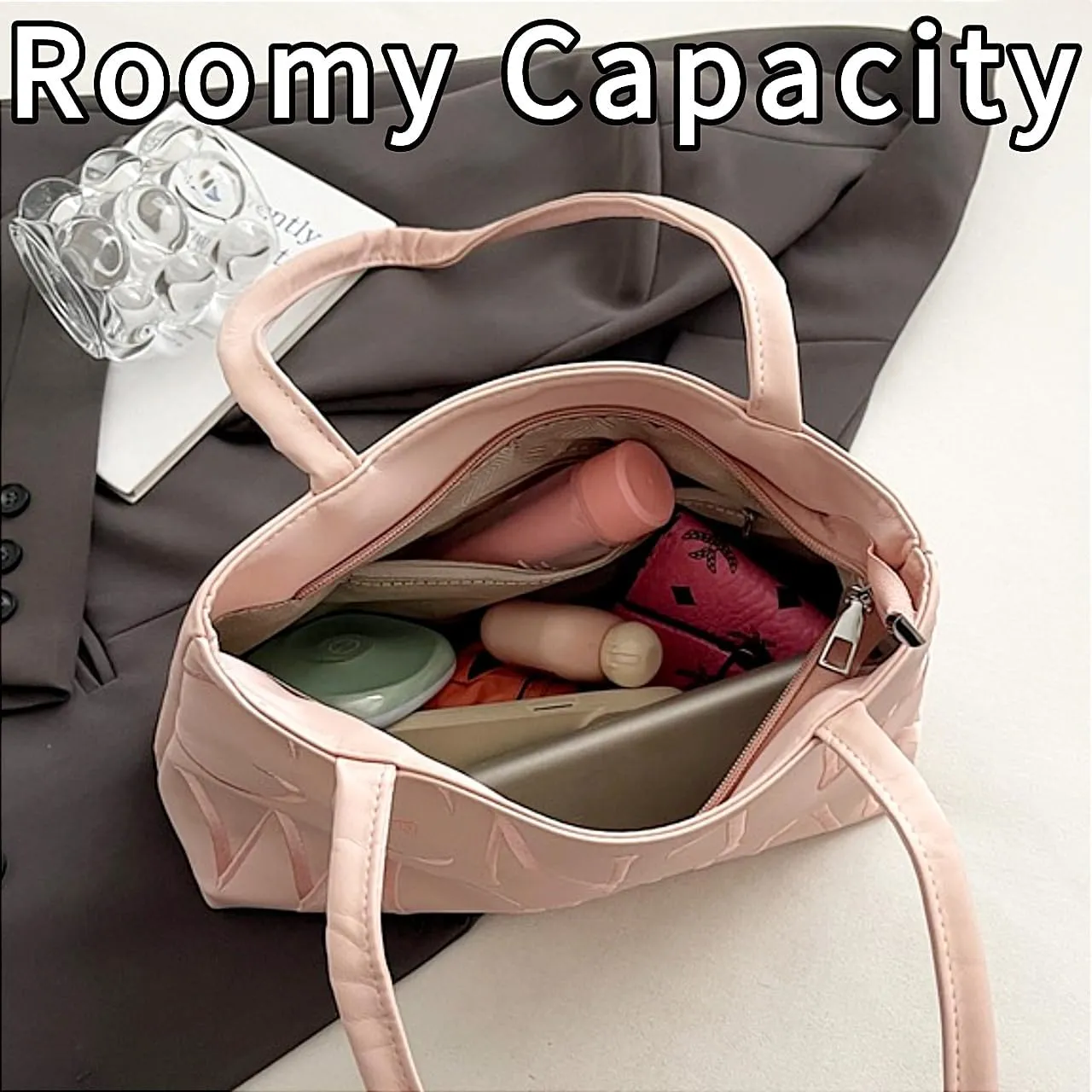 Gentle Woman Tote Bag Large Canvas Handbag Utility Shoulder Purse for Work Travel Vacation Everyday
