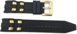 Genuine Invicta Pro Diver 26mm Black Watch Strap for Model 6981, 6983, 6985, 6995
