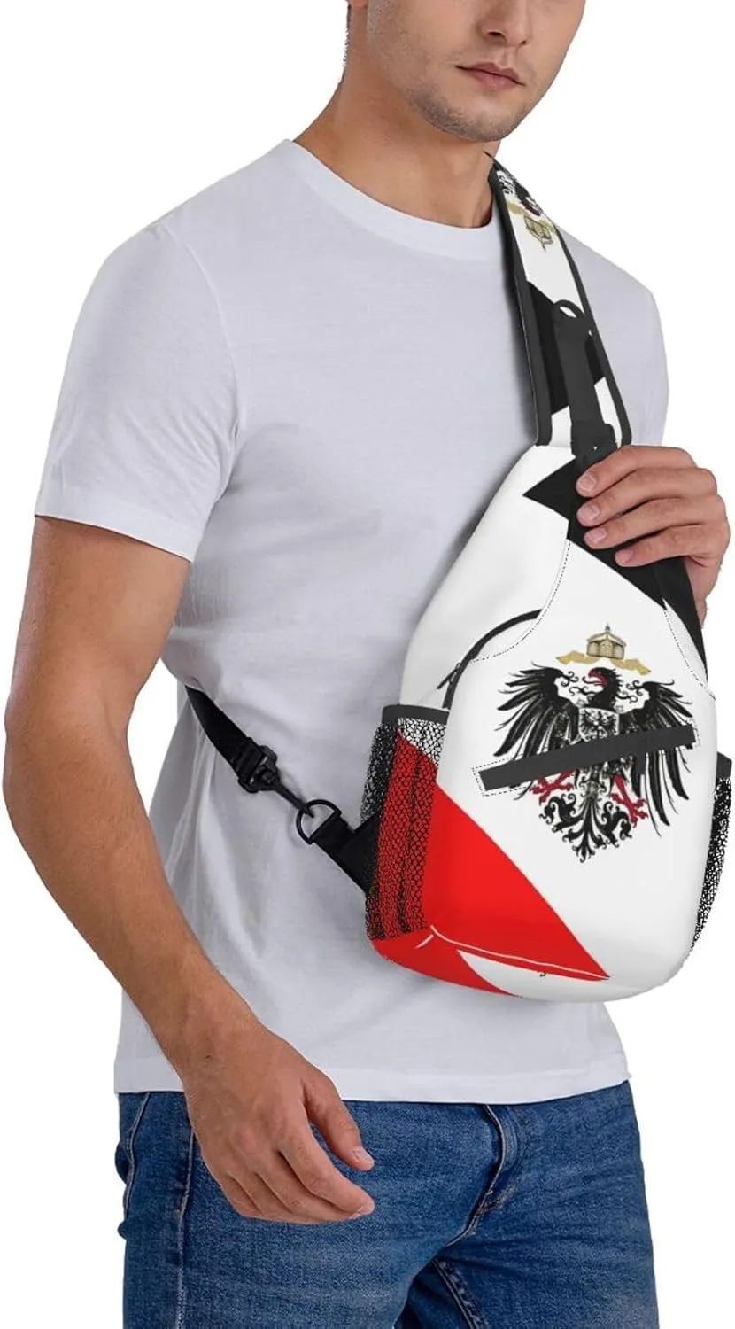 Germany Crossbody Bag German Shoulder Bag Backpack Germany Flag Sling Bag Chest Casual Daypack Bag