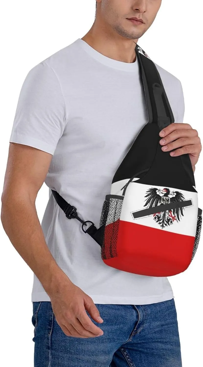 Germany Crossbody Bag German Shoulder Bag Backpack Germany Flag Sling Bag Chest Casual Daypack Bag
