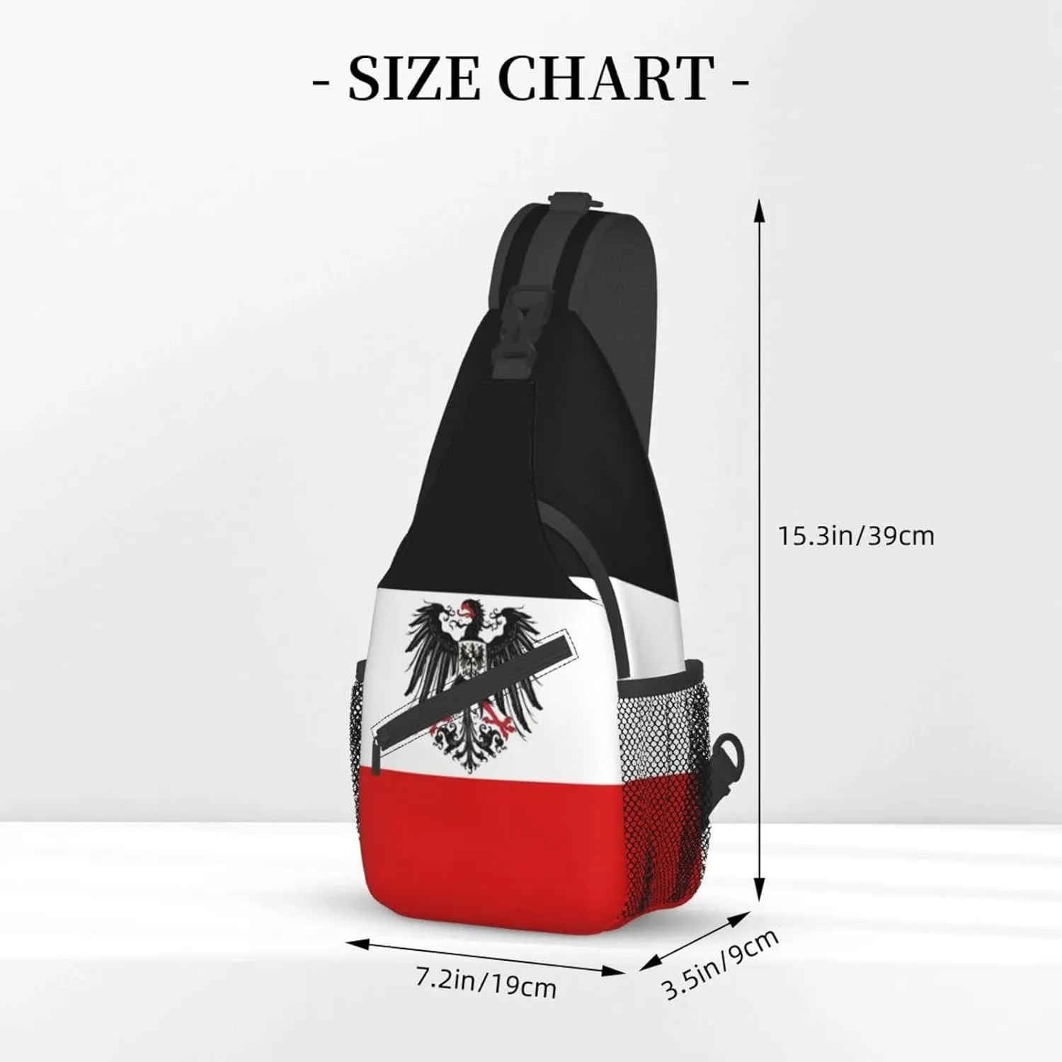 Germany Crossbody Bag German Shoulder Bag Backpack Germany Flag Sling Bag Chest Casual Daypack Bag