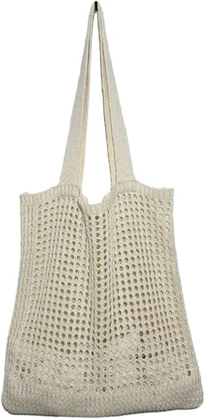 GGOOB Coconut Girl Aesthetic Crochet Tote Bag - Small, Cute Beach Bag