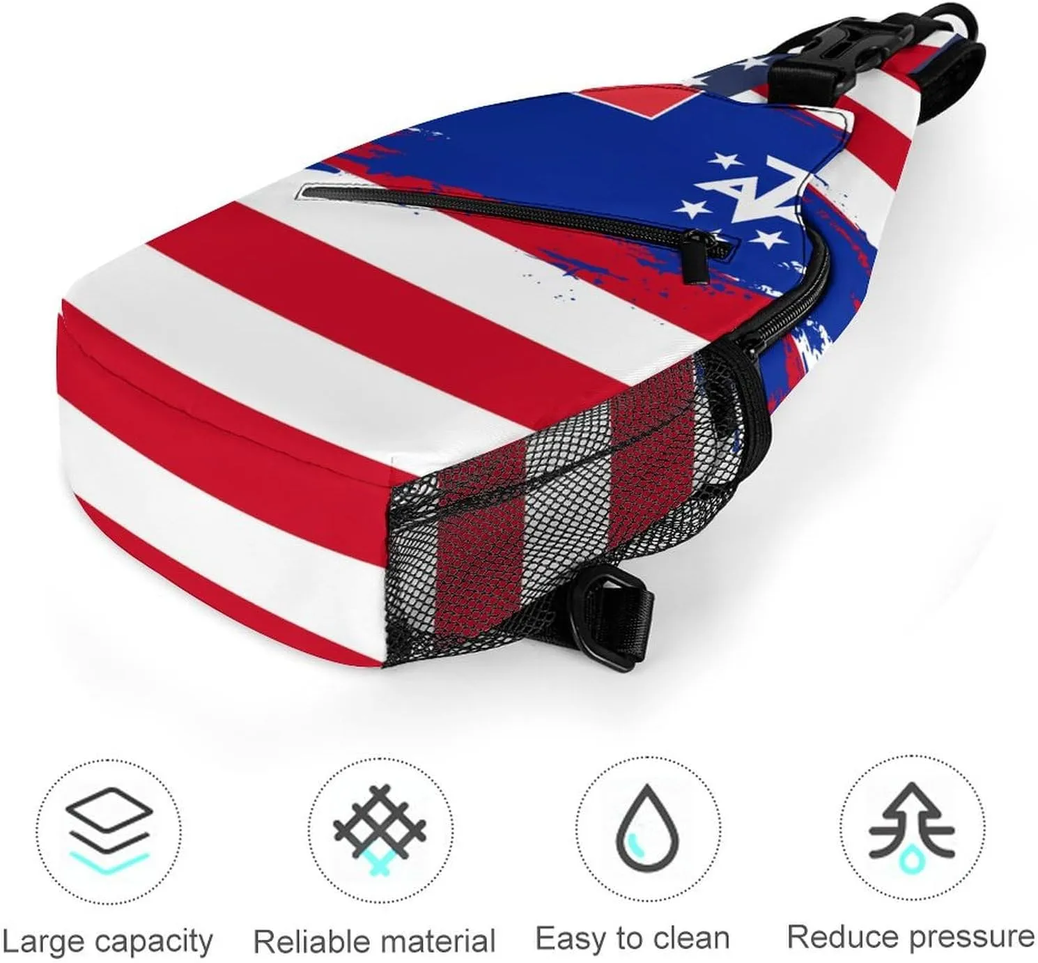 Gibraltar Flag Hand Drawn Sling Bag Crossbody Chest Bag Shoulder Bag For Travel Hiking Cycling Camping