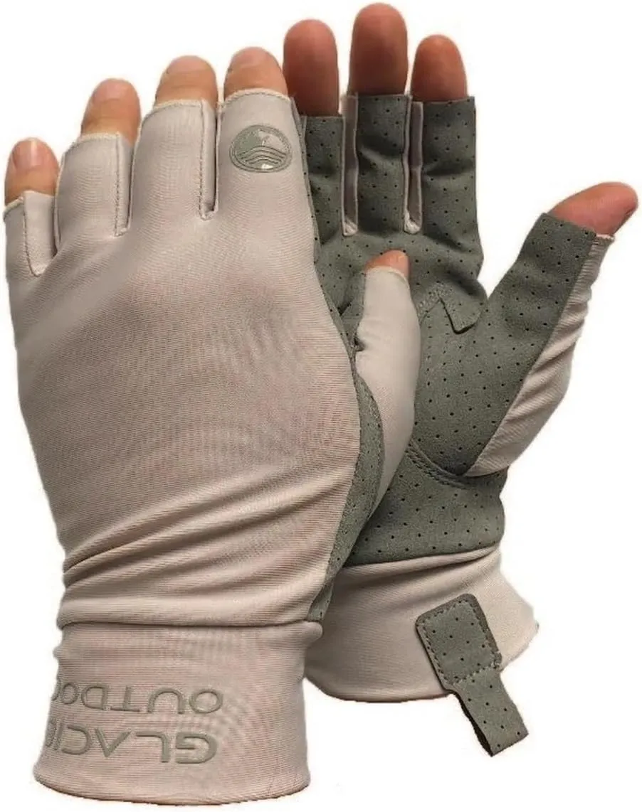 Glacier Glove Ascension Bay 50  Sun Protection Durable Lightweight Breathable Quick-Dry Fingerless Outdoor Fishing Sun Glove