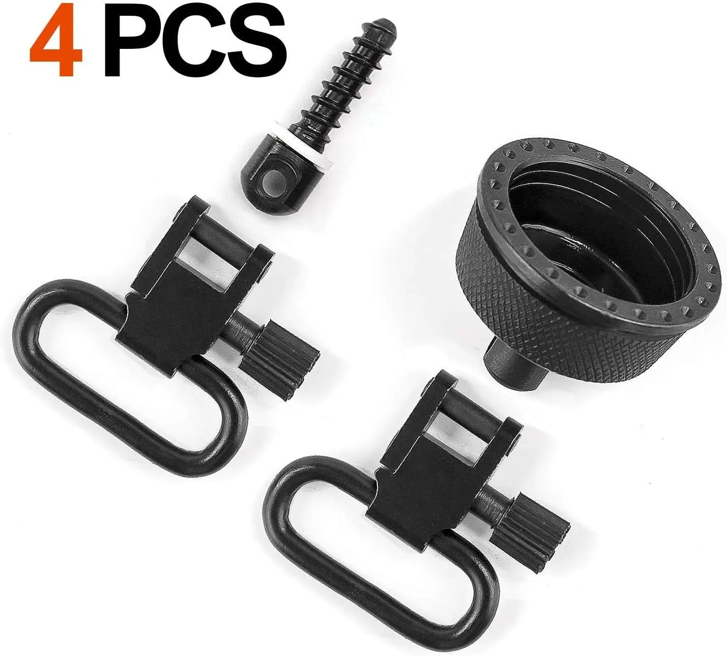 Gocher Quick Detachable Sling Swivel Cap Set with 1" Quick Release Tri-Lock Swivels Adapter for REM 870 12GA S8002/20GA S8005