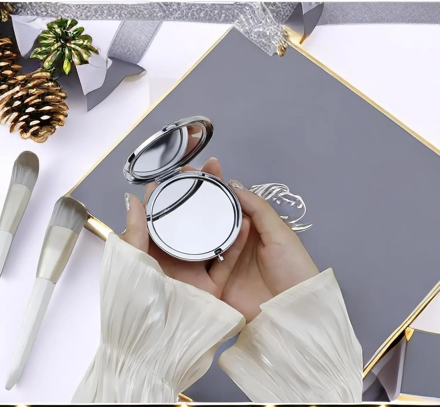 Granddaughter Gifts from Grandma,Granddaughter Gifts, Birthday Gifts for Granddaughter,to My Granddaughter Makeup Compact Mirror