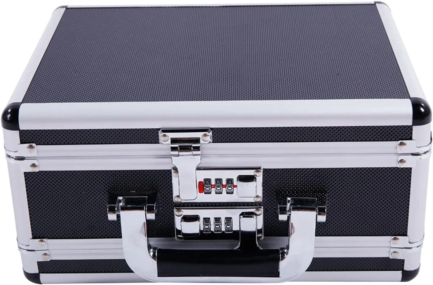 gt2-LC 301523cm Aluminum New Framed Locking Gun Pistol HandGun Lock Box Hard Storage Carry Case Black