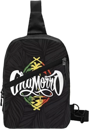 GUAM Chamorro Pride Flag Packable Crossbody Bag Portable Sling Bags Foldable Travel Daypack Reusable Sports Shoulder Backpack Diagonally Chest Bag for Workout