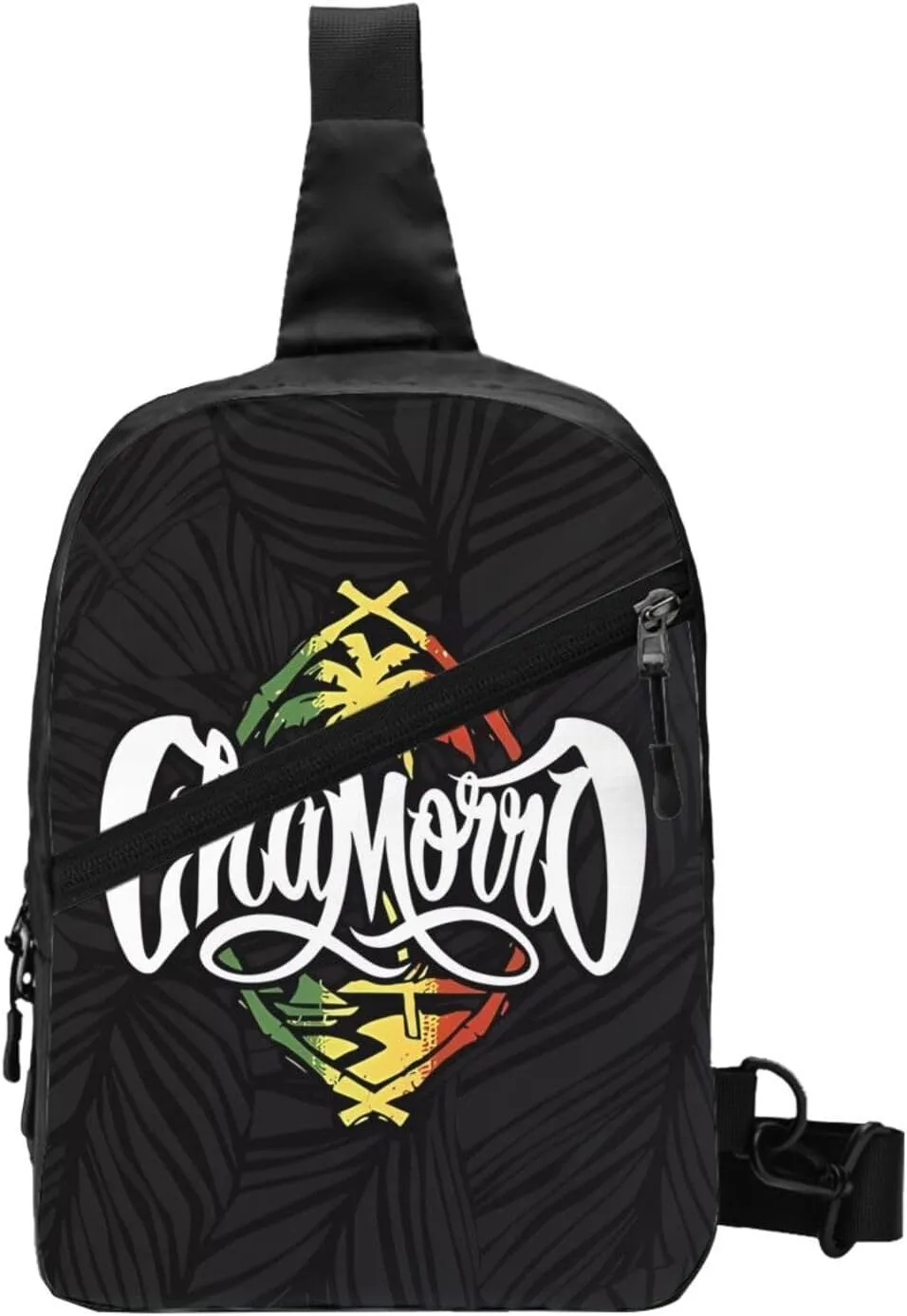 GUAM Chamorro Pride Flag Packable Crossbody Bag Portable Sling Bags Foldable Travel Daypack Reusable Sports Shoulder Backpack Diagonally Chest Bag for Workout