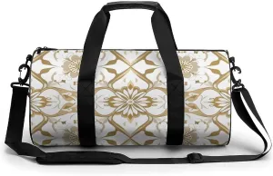 Gym Bag for Men Women,Old Paper Texture Printed Workout Bags,Small Travel Duffle Bags for Traveling Overnight Weekender Bag Personal Item Travel Bag Large Sport Bag