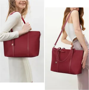gym bag pink tote bag red