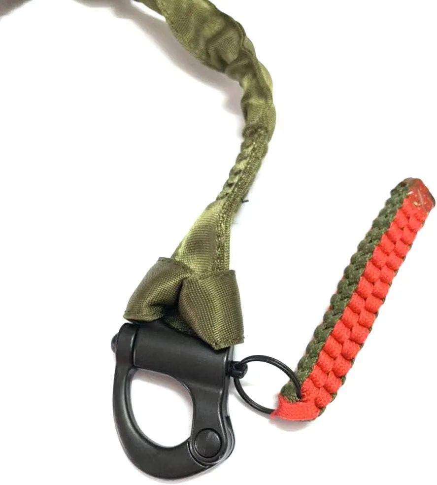 H World EU Tactical Upgraded Version Multi-Use Adjustable Quick Release Retractable Safety Sling Lanyard for Outdoor Sports Airsoft Hiking