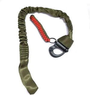 H World EU Tactical Upgraded Version Multi-Use Adjustable Quick Release Retractable Safety Sling Lanyard for Outdoor Sports Airsoft Hiking