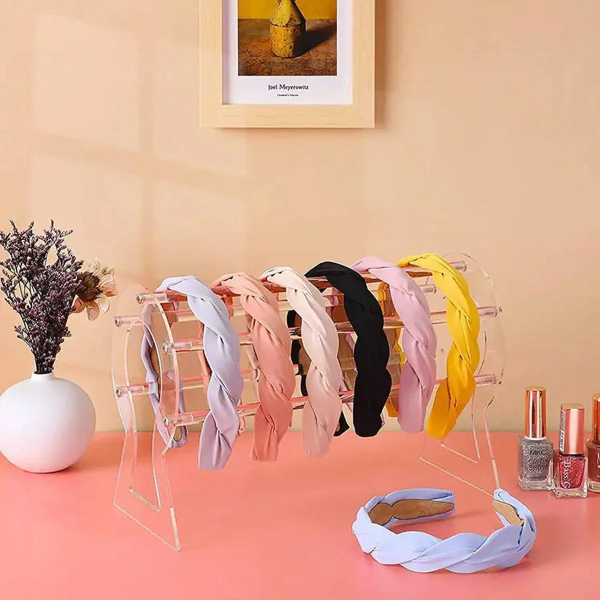 Hairband Display Stand Acrylic Hair Clip Storage Rack Headband Holder Hair Hoop